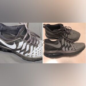 Nike training reflecting men’s shoes size 9 color gray & black